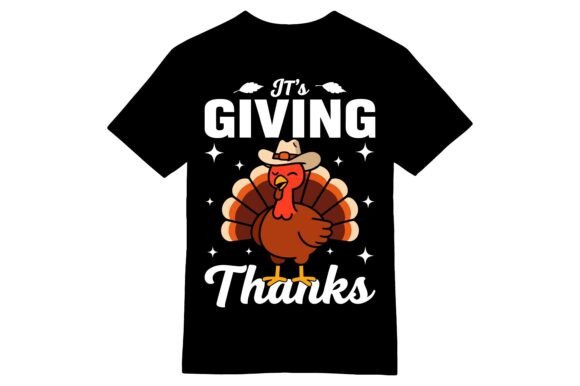 Adorable It's Giving Thanks Turkey T-Shirt