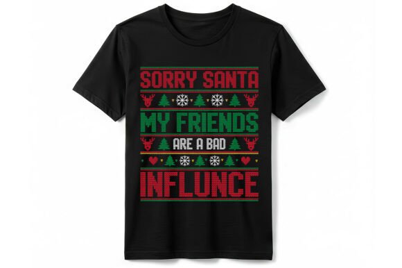 Bad Influence Ugly Christmas T-Shirt: A Festive Graphics Choice