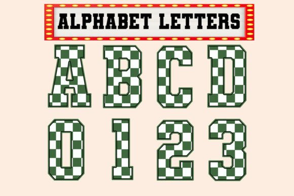 Christmas Checkered Alpha Set: A Versatile Graphics and Illustrations Tool