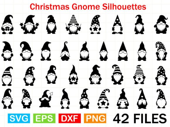 Christmas Gnome Silhouettes: A Versatile Graphics Bundle