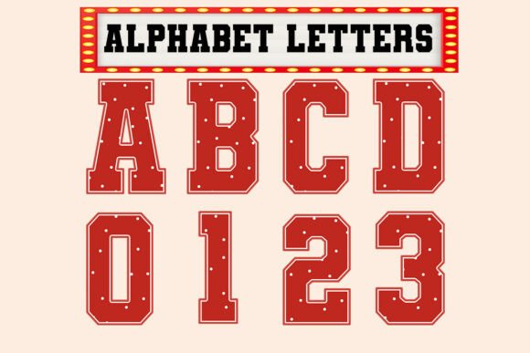 Cute Alphabet Set Christmas Red Dot: A Versatile Graphics Asset