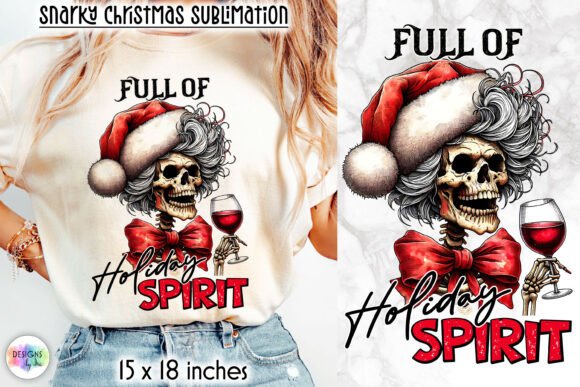 Funny Christmas Skull PNG: A Unique Graphic for Holiday Sales