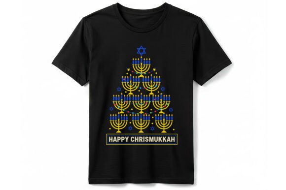 Happy Chrismukkah T-shirt: A Festive Graphic for Holiday Merch