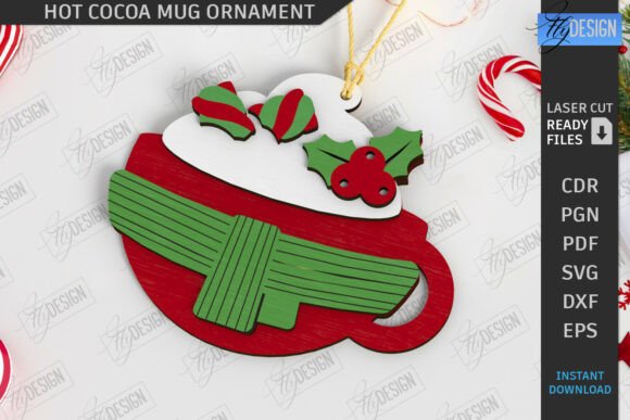 Hot Cocoa Mug Ornament: A Laser Cutting Winter Amp Gem