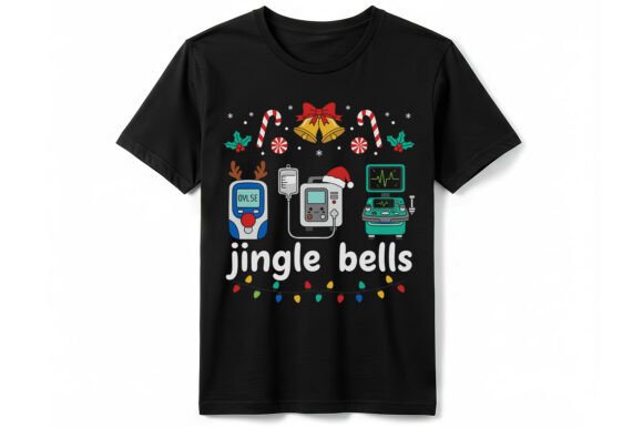 Jingle Bells Medical Christmas T-shirt: A Fun Graphics Asset
