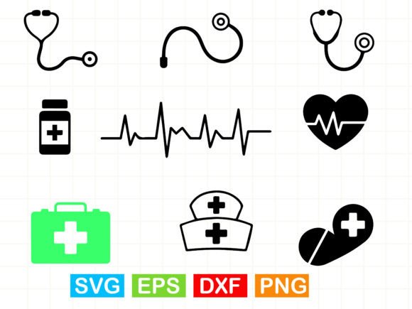 Nurse Stethoscope Bundle: A Versatile Graphics and Illustrations Set