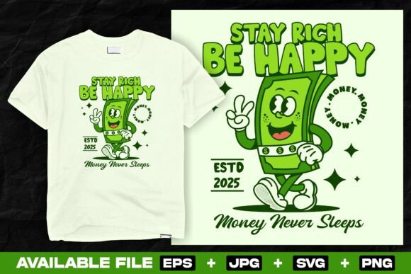 Retro Cartoon Money Character: A Fun, Versatile Design