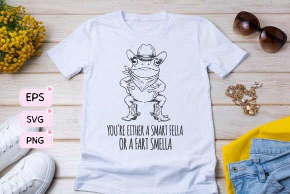 Smart Fella or Fart Smella: A Witty T-Shirt Design