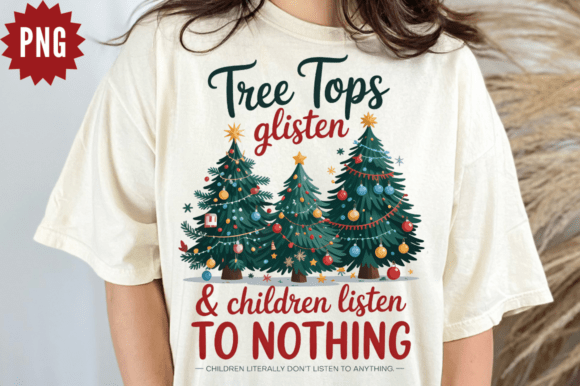 Tree Tops Glisten PNG for Christmas Embroidery